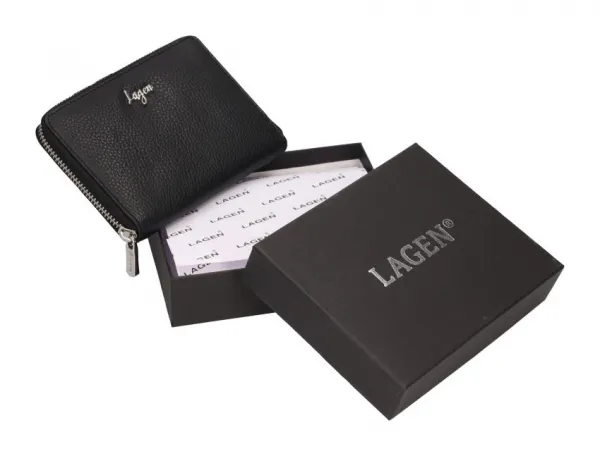 Dámska kožená peňaženka Lagen 50309 Black