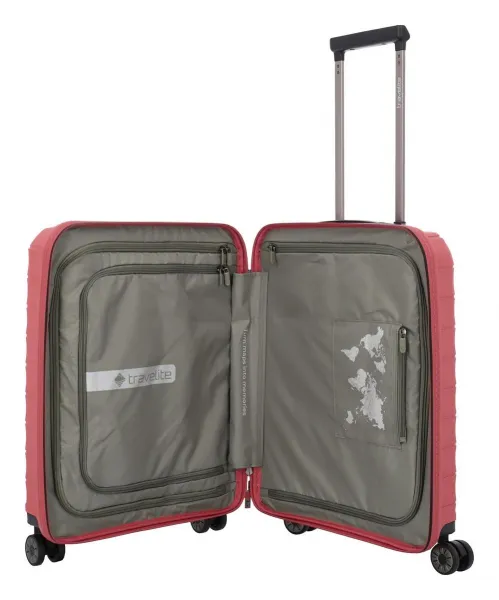 Kufor do lietadla 55x40x20 Travelite Mooby S Red