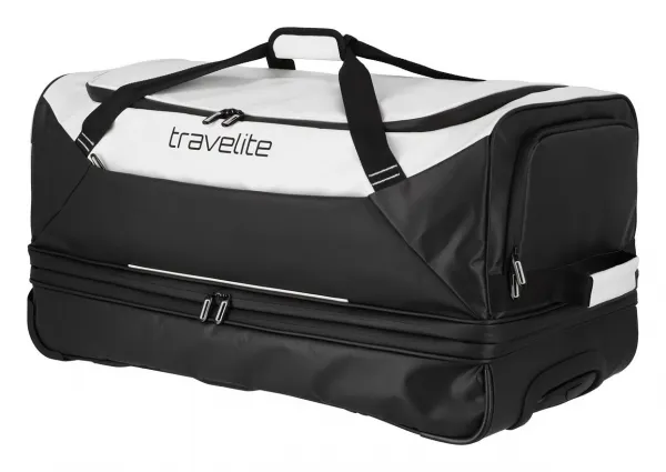 Cestovná taška na kolieskach Travelite Basics Wheeled Duffle exp. Black/white