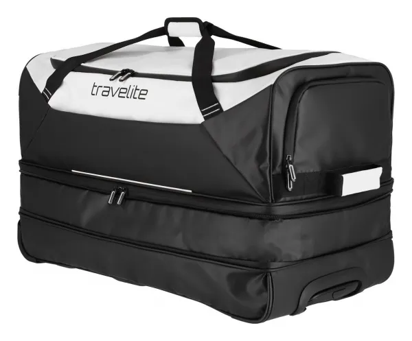 Cestovná taška na kolieskach Travelite Basics Wheeled Duffle exp. Black/white