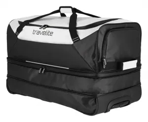 Cestovná taška na kolieskach Travelite Basics Wheeled Duffle exp. Black/white