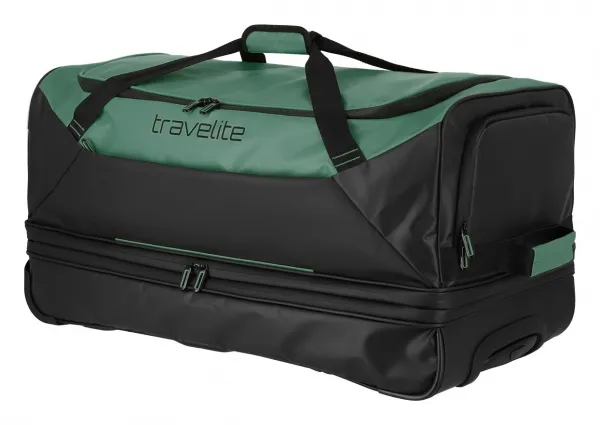Cestovná taška na kolieskach Travelite Basics Wheeled Duffle exp. Black/green