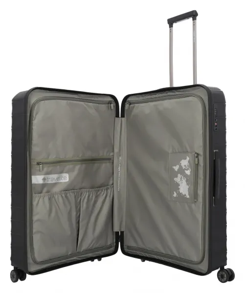 Veľký škrupinový kufor Travelite Mooby L Black