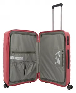 Veľký škrupinový kufor Travelite Mooby L Red