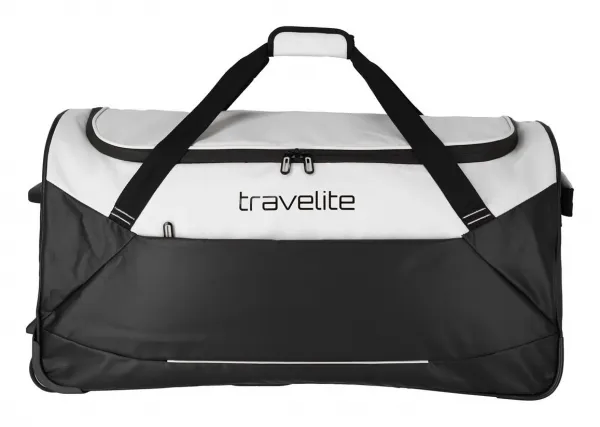 Cestovná taška na kolieskach Travelite Basics Trolley Travel Bag Black/white