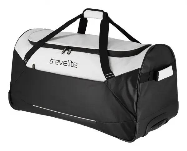 Cestovná taška na kolieskach Travelite Basics Trolley Travel Bag Black/white