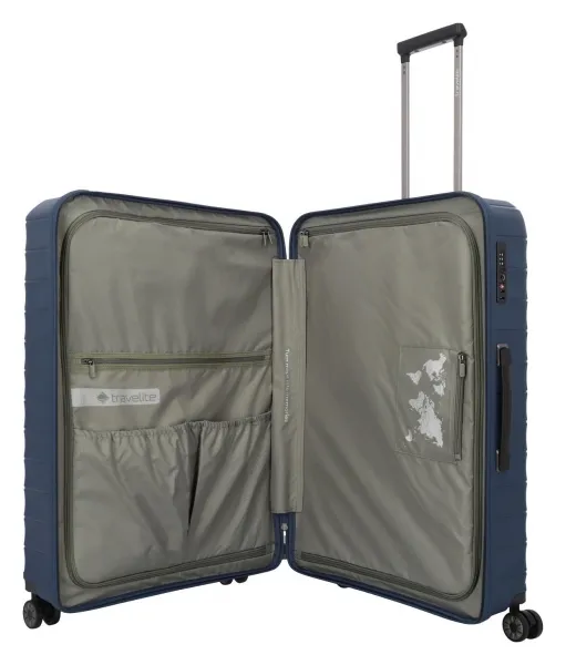 Veľký škrupinový kufor Travelite Mooby L Navy