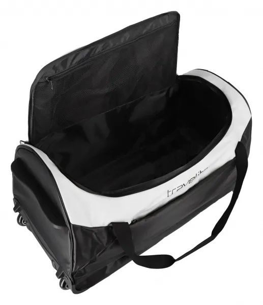 Cestovná taška na kolieskach Travelite Basics Trolley Travel Bag Black/white