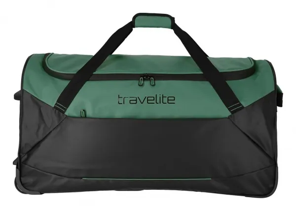 Cestovná taška na kolieskach Travelite Basics Trolley Travel Bag Black/green