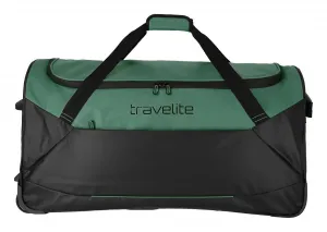 Cestovná taška na kolieskach Travelite Basics Trolley Travel Bag Black/green