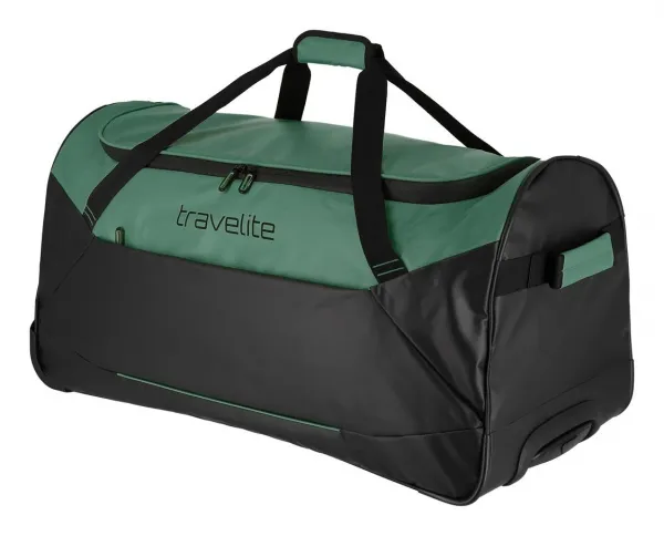 Cestovná taška na kolieskach Travelite Basics Trolley Travel Bag Black/green