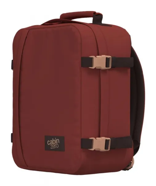 Batoh do lietadla 40x30x20 CabinZero Classic 28L Sangria red