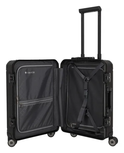 Hliníkový kufor Travelite Next 2.0 S Black Matt