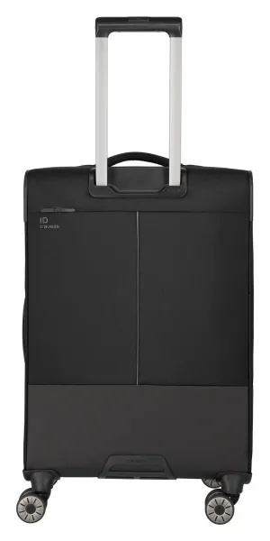 Stredný textilný kufor na kolieskach Travelite Crosslite 5.0 M Black