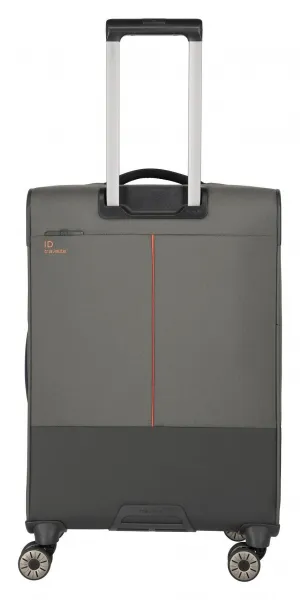 Stredný textilný kufor na kolieskach Travelite Crosslite 5.0 M Dark Olive