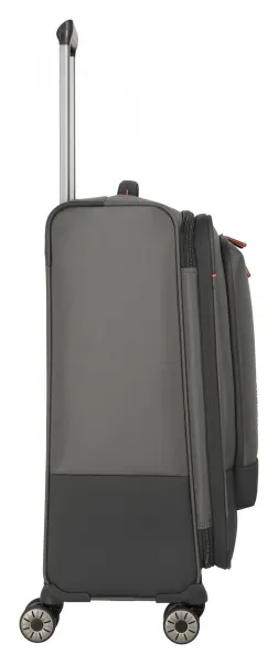 Stredný textilný kufor na kolieskach Travelite Crosslite 5.0 M Dark Olive