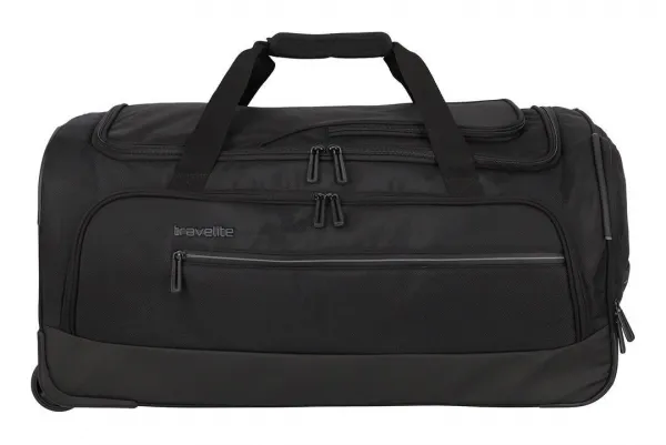 Cestovná taška na kolieskach Travelite Crosslite 5.0 Wheeled Duffle M Black