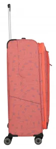 Veľký cestovný kufor Travelite Skaii 4w L Print Peach
