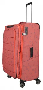 Veľký cestovný kufor Travelite Skaii 4w L Print Peach