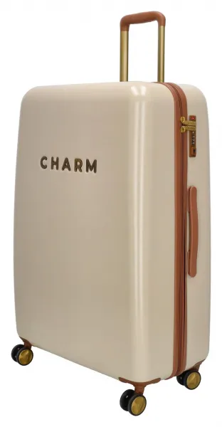 Veľký škrupinový kufor Charm London Capetown L Beige