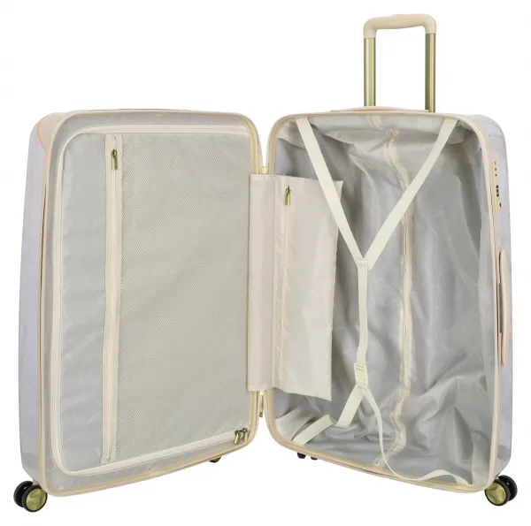Veľký škrupinový kufor Charm London 23169 L Cream