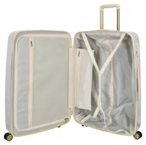 Veľký škrupinový kufor Charm London 23169 L Cream