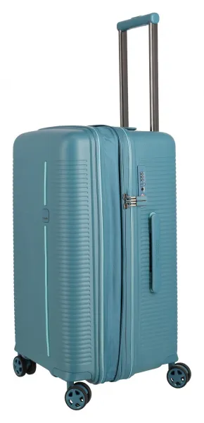 Stredný kufor na kolieskach Travelite Roomer Trunk M Aqua