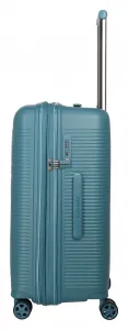 Stredný kufor na kolieskach Travelite Roomer Trunk M Aqua