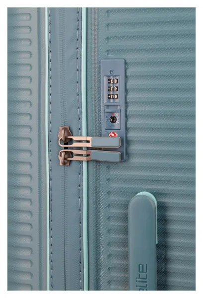 Stredný kufor na kolieskach Travelite Roomer Trunk M Aqua