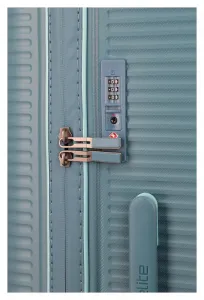 Stredný kufor na kolieskach Travelite Roomer Trunk M Aqua