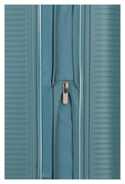 Stredný kufor na kolieskach Travelite Roomer Trunk M Aqua