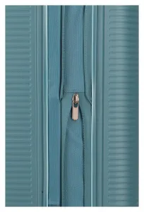 Stredný kufor na kolieskach Travelite Roomer Trunk M Aqua