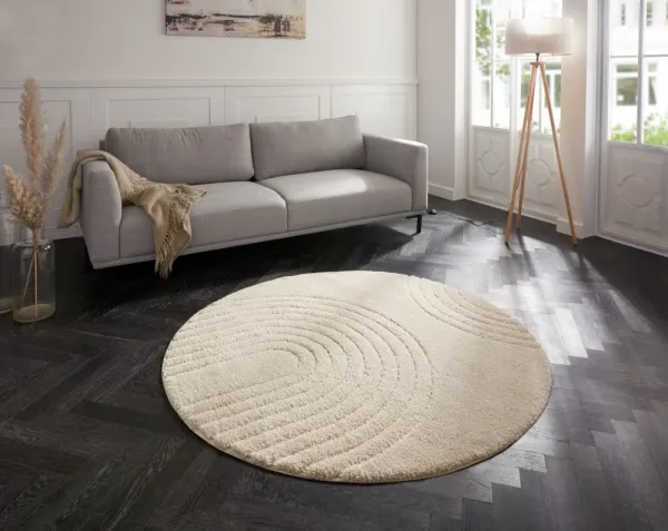 Mint Rugs - Hanse Home koberce Kusový koberec Norwalk 105104 cream kruh - 160x160 (priemer) kruh cm