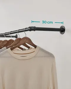 SONGMICS Sada nástěnných věšáků Urdo 92 cm černá