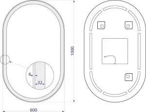 HOPA - Zrkadlo s LED osvetlením GERA OLNZGER6010