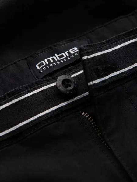 Trendy pánske chinos nohavice čierne