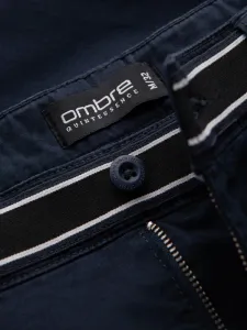 Trendy pánske chinos nohavice tmavo modré