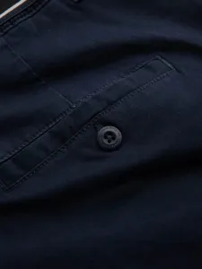 Trendy pánske chinos nohavice tmavo modré