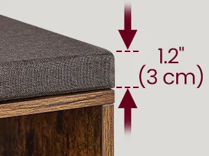 SONGMICS Botník Vasagle Endersen 104 cm hnedý/čierny