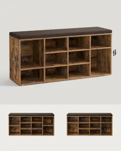 SONGMICS Botník Vasagle Endersen 104 cm hnedý/čierny