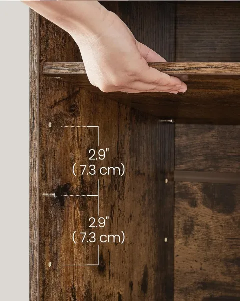 SONGMICS Botník Vasagle Endersen 104 cm hnedý/čierny