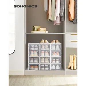 SONGMICS Botník Ludar 12 ks číry