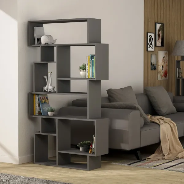 Knižnica Houseland KARMATO antracit