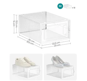 SONGMICS Botník Ludar 12 ks číry