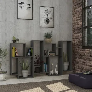 Knižnica Houseland KARMATO antracit
