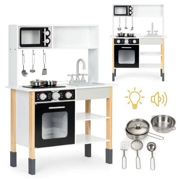 ECOTOYS Dřevěná kuchyně pro děti Dumpling