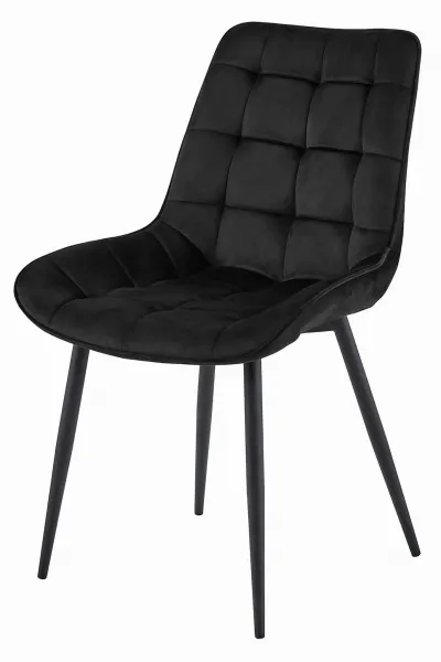 Kreslo BERA - čierny zamat / čierne nohy x 2 9401 71 00 00