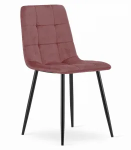 Kreslo KARA - ružový zamat / čierne nohy x 2 9401 71 00 00