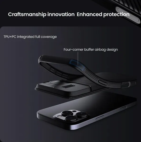 Nillkin CamShield PRO Kryt pre iPhone 16 Pro, Tmavozelený