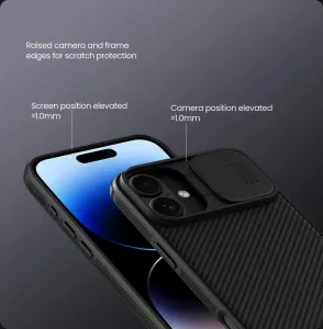 Nillkin CamShield PRO Kryt pre iPhone 16 Plus, Čierny